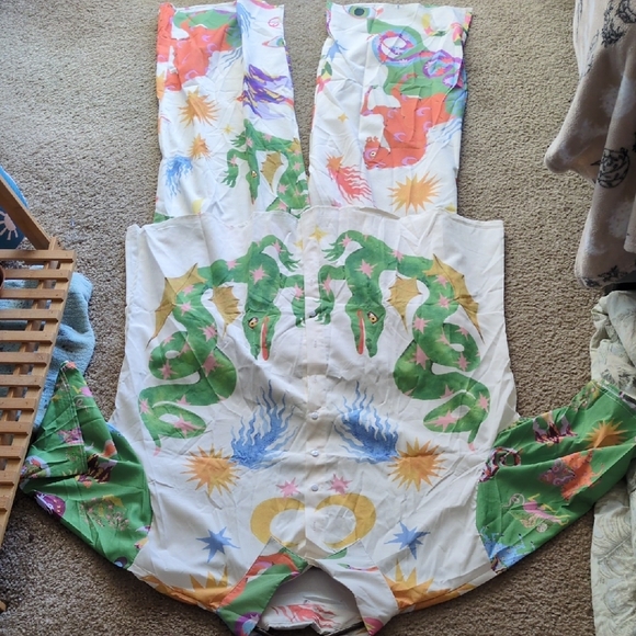 Colorful Printed Women's Set 2X - 3X READ MEASUREMENTS - Picture 9 of 12